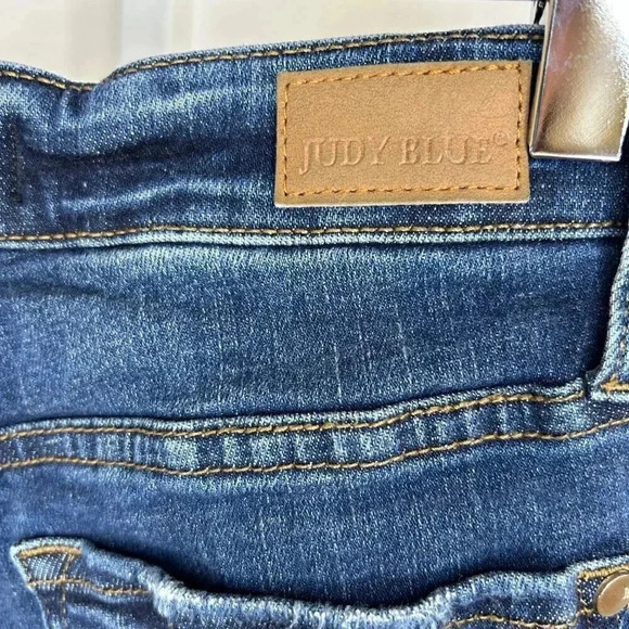 Judy Blue Boyfriend Fit Size 1|25 Distressed Jeans Denim Casual Festival Rodeo C - Picture 12 of 15